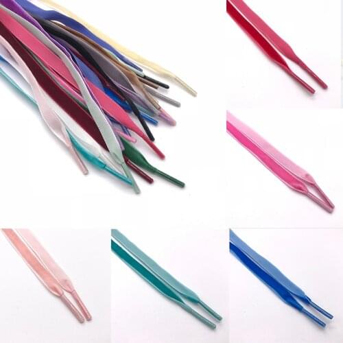 80/90/100/120 cm Length Velvet Surface Shoelaces Women Mens Casual Fashion Colorful Leather Sports Shoes Laces for Sneakers New