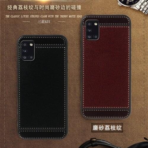 For Samsung A31 Case A315F N G/L 6.4 inch Black Red Blue Pink Brown 5 Style Fashion Phone Soft Silicone Samsung Galaxy A31 Cover