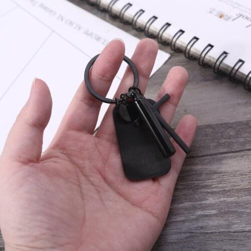 Stainless Steel Black Dog Tag Cross Necklace Pendant Necklace Mens Lords Prayer Necklace Pendant Military Tag Belt B03B