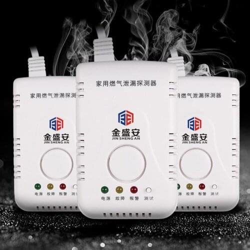 110V/220V High Sensitive For Home Alarm System Fired GAS Detector Alarm Gas Leak Sensor for Home Security US/EU Plug