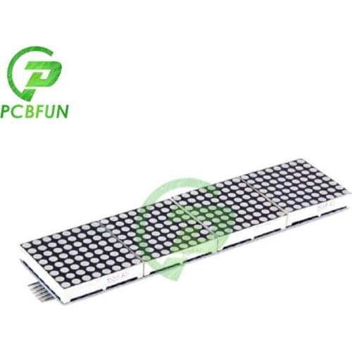 HT1632 Dot Matrix Driver without MCU Lattice-Breakout LED HT1632C Module 8X32 Red Dot-matrix Screen 2.4V-5.5V for MCU Control