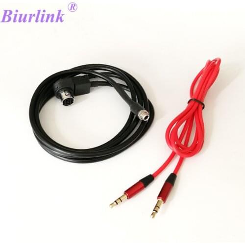 Biurlink Female 3.5mm Jack Aux Cable Adapter for JVC Alpine CD KS-U58 PD100 U57 U29 for iPhone 5 6 6S
