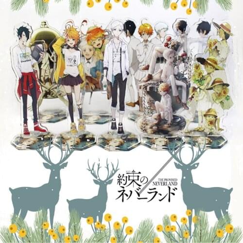 Anime The Promised Neverland Figure Acrylic Stand Model Toy Cosplay Action Figures Decoration Anime Lovers Collect Gifts Decor