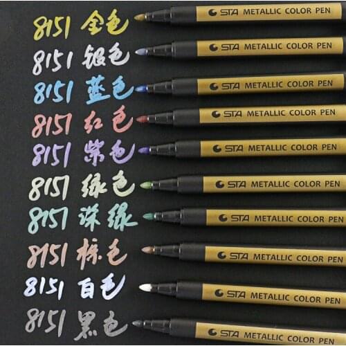 Outline Metallic Double Line Paint Pens Set for Kids Adults DRAWING Art supplies Signature Coloring Journal brush markers manga