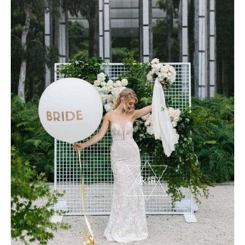 Square Wedding Birthday Arch Decoration Background Wrought Prop Single Arch Flower balloon Outdoor Lawn Mesh Screen Road Guide
