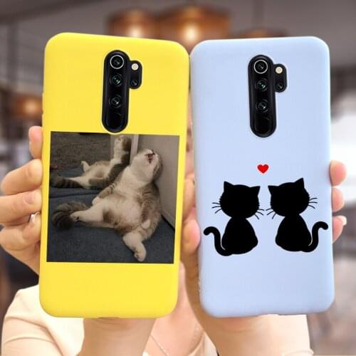 Cute Candy Painted Cover For Xiaomi Redmi Note 8 Pro Case soft Silicone Phone Cases For Xiaomi Redmi Note 8 Pro 8Pro Back Bumper