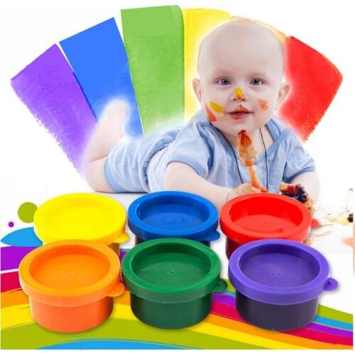 N120 Hot toys childrens finger painting suit six-color finger painting tools set childrens gift painting tools