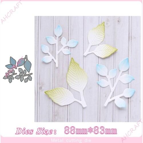 4pcs Leaves Set Metal Cutting Dies for diy Scrapbooking Photo Album Decorative Embossing PaperCard Crafts Die2020