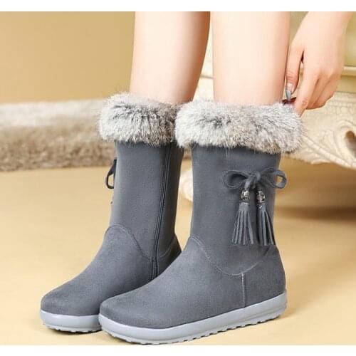 BLXQPYT New 2019 Winter New Style Snow Women Boots Plus plush Warm zipper Casual Short Boots-Style Women Shoes Wholesale C19-26