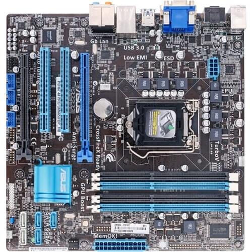 Original motherboard for asus P8H67-M PRO/CM6650/DP LGA 1155 DDR3 I3 I5 I7 cpu 32GB USB2H67 Desktop motherboard