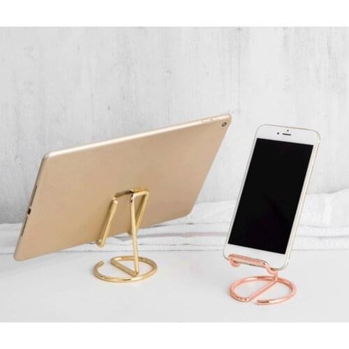 Aluminum Alloy Convenient Aluminum Alloy Tablet Support Holder One-line Forming Mobile Phone Rack Stable for Table