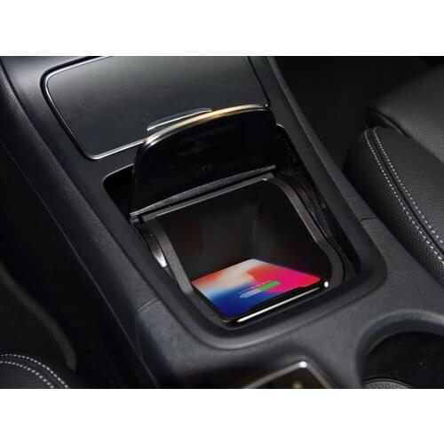 Qi Car Wireless Charger For iPhone Xs Max Xr X Samsung S10 S9 for Benz GLA/A series Intelligent Infrared Fast Phone Holder