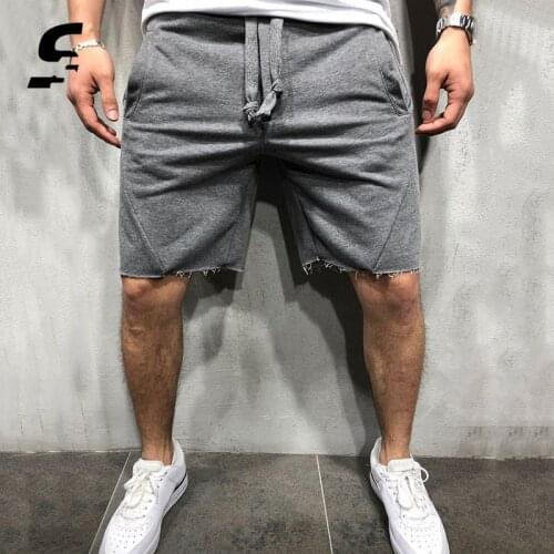 Summer Men Gym Workout Shorts Jogger Sports XXL Training Shorts Solid Color Men Gym Pants with Pockets Athletic Cotton Pants