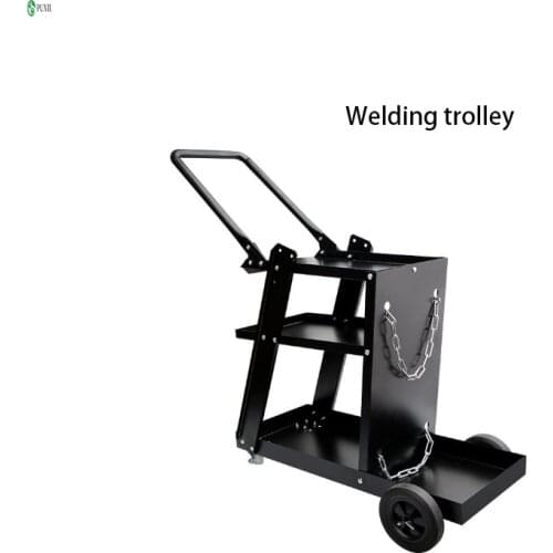 Welding machine trolley manual four wheel trailer tool cart small car Dragging tool cart