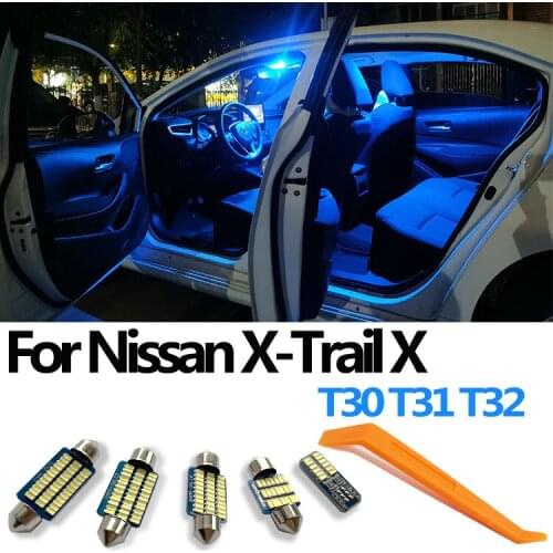 ZTCJL Canbus For Nissan X-Trail X Trail T30 T31 T32 2001-2020 Vehicle LED Interior Dome Map Roof Light kit Car Lamp Accessories