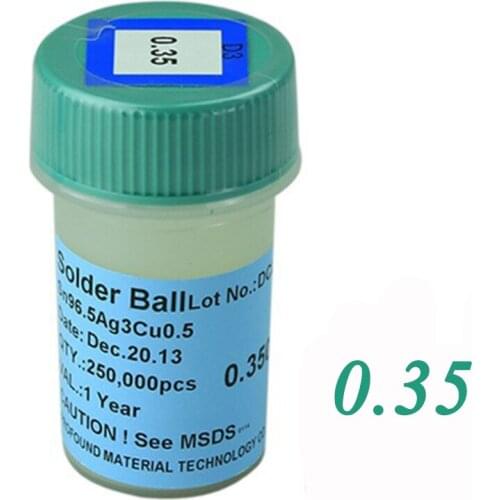 0.35mm lead-free 250k BGA reballing soldering balls solder balls
