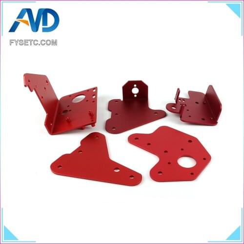 1Set Extruder Back Plate + X Motor Front & Back Plate + Z-axis 2.5mm & 3.0mm Passive Block Plate Kit For Creality CR-10S PRO 3D