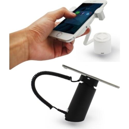 10xMobile phone security alarm tablet display stand samsung tablet charging display adriod phone anti theft holder with clamp