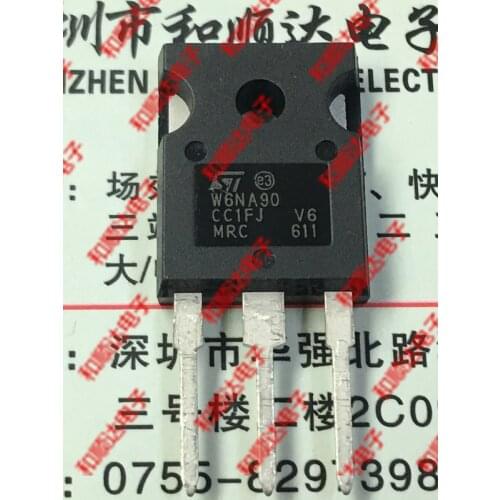 10pcs/lot W6NA90 STW6NA90 New stock TO-247 900V 6A