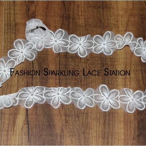 10yards ivory lace trim wide 4.5cm