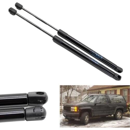 2pcs Auto Rear Window Lift Supports Car Gas Struts Spring for Cadillac Escalade Chevrolet GMC C1500 Suburban 1992-1999 17.6 inch