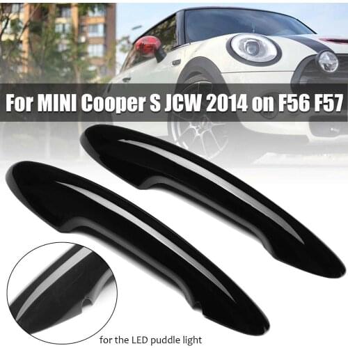 2pcs Door Handle Cover for BMW for Mini for Cooper S F56 F57 Gloss Auto Exterior Parts Black Door Handle Cover Trim