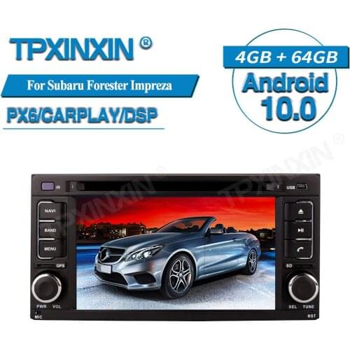 For Subaru Forester Impreza 2008-2013 Android 10 Car Multimedia Player GPS Navigation Audio Stereo Screen Head Unit Tape Recorde