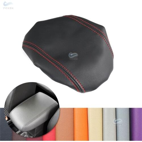 For Ford Focus 2015 2016 2017 2018 Car Accessories Interior Center Console Lid Armrest Box Cover Microfiber Leather Decor