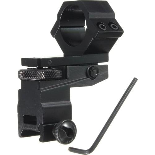 Jiguoor 25.4mm Ring Tactical Laser Sight Flashlight Rifle Scope Mount Adjustable Elevation Windage for 20mm Rail System