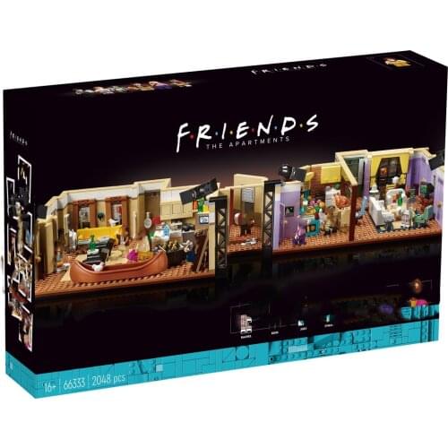 66333 Classic TV Series American Drama Monica The Friends Apartments Model Perk Cafe Building Block Bricks 21319 10292 Toy
