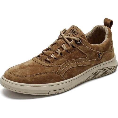 Hot Sale Men Shoes Fashion Genuine Leather Loafers Autumn Comfortable Casual Shoe Outdoor Breathable Man Sneakers Zapatos Hombre