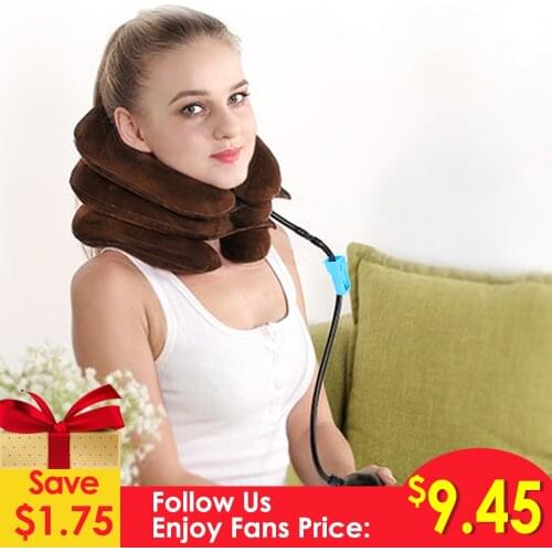 Ifory Inflatable Cervical Traction Device Neck Massager Relieve Fatigue Back Shoulder Pain Massage Relaxation Health Care Tool