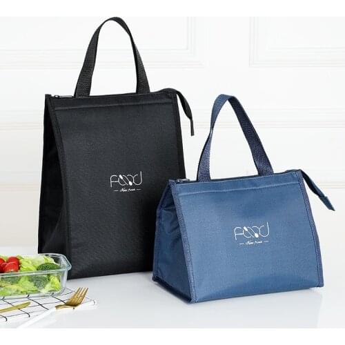 New High Quality Lunch Bag For Women Cooler Portable Hand Zip Food Bags Waterproof Picnic Insulated Travel Breakfast Thermo Bag