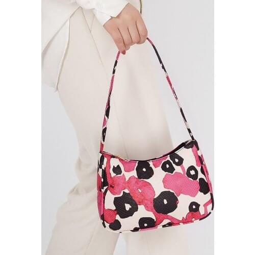 Popular Simple Female Daily Bag Print Totes Underarm Bags Women PU Leather Small Casual Travel Shoulder Handbags