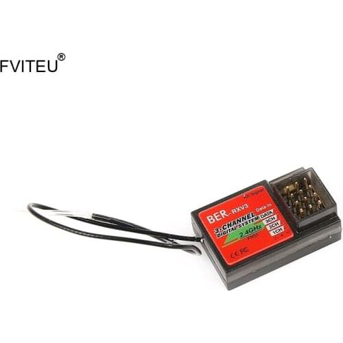 FVITEU Receiver for ER 2.4G 3CH LED Chinese-English LCD Transmitter Remote Control for 1/5 Rovan F5 Truck Spare ON ROAD MCD XS5