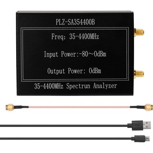 PLZ-SA354400B Simple Spectrum Analyzer 35-4400mhz Amplitude Bandwidth Frequency Signal Generator with Tracking Generator Step