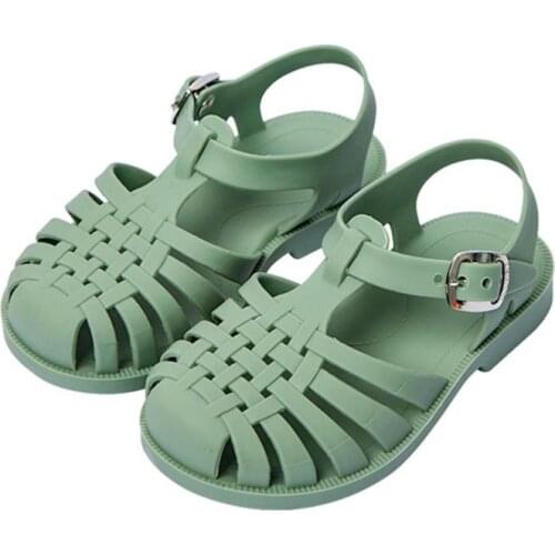 Princess Girls Sandals Summer 2021 New Childrens Child Baby Soft Bottom Baotou Shoes Baby Hollow Out Sandals