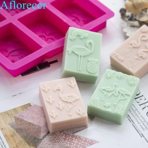 Flamingo shape silicone Soap Mold DIY handmade Tools Soap Making 3D Plain Soap Mold Soap Form Tray Mould