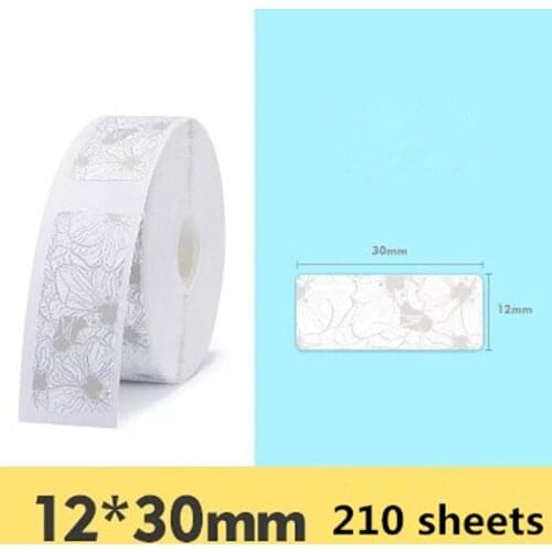 Thermal Printing Label Paper Barcode Price paper tape Waterproof thermal sticker paper 12*30mm