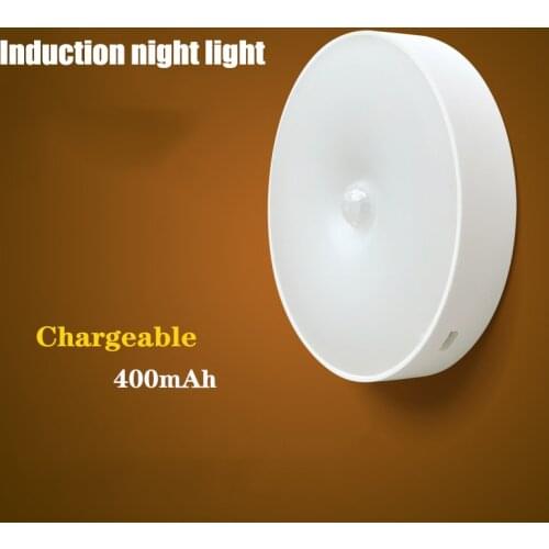 Charging Night Light Intelligent Motion Sensor Light USB Cabinet Light Human Body Induction Closet light 700mAh Bedroom Stairs
