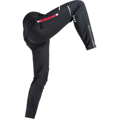 WHEEL UP UV-proof Spring Autumn Cycling Pants Long Sport Mountain Bike Pants Reflective Bicycle Long Trousers for Men Night