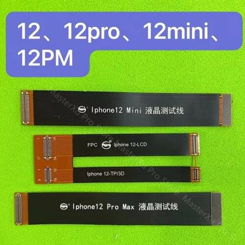 LCD Display Screen Extension Test Flex Cable For iPhone X/XS/XSM XS Max Digitizer Function Testing Ribbon Cable