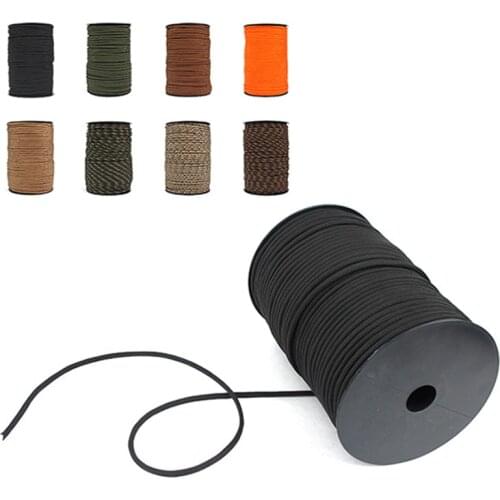 ZK20 Dropshipping 100 M/Spools Paracord 550 Paracord Rope Outdoor Camping Paratrooper Bundle Tent Rope Survival Climbing Rope