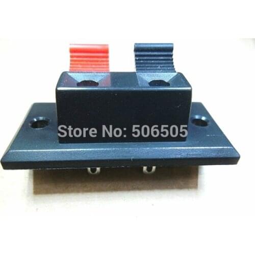 10pcs/lot Red and black Round hole 2 socket cable clamp speaker wire clip LED lamp test clip Free shipping