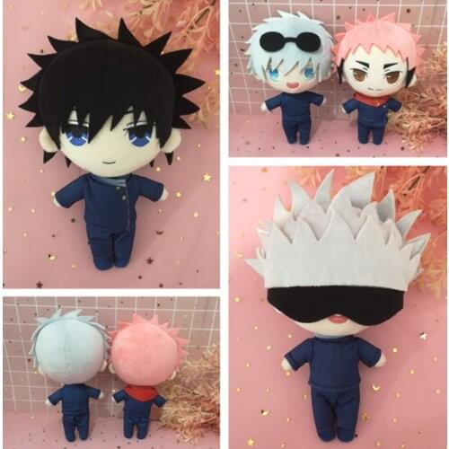 10/Lot Jujutsu Kaisen Fushiguro Megumi Gojo Satoru Toge Inumaki Yuji Itadori 20CM Plush Stuffed Toys