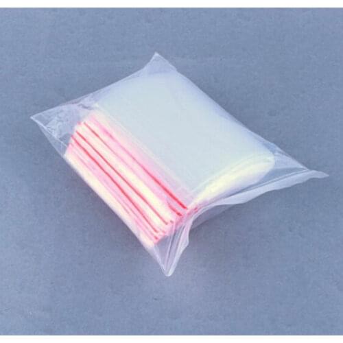 100x 6*9CM ZIP LOCK Bags 2MIL Poly BAG RECLOSABLE Plastic Small Baggies FC