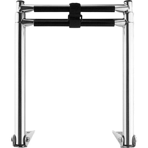 2 STEP HEAVY DUTY ALUMINIUM FOLDING BOAT BOARDING LADDER-Yacht