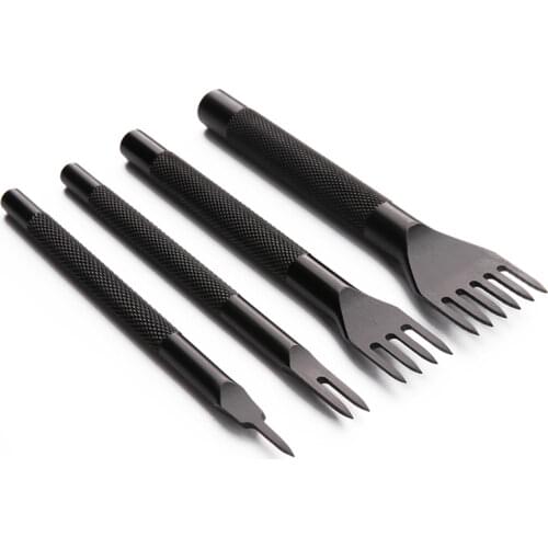 3/4/5/6mm leather hole punches Spacing tool DIY handmade Leathercraft Lacing Stitching sewing High-grade steel crafted Cutter