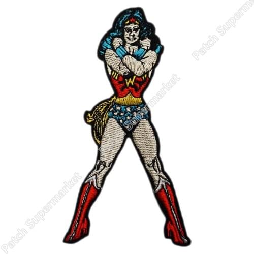 5" Woman Standing Superhero TV Movie Series costume applique sew on/ iron on patch for NC