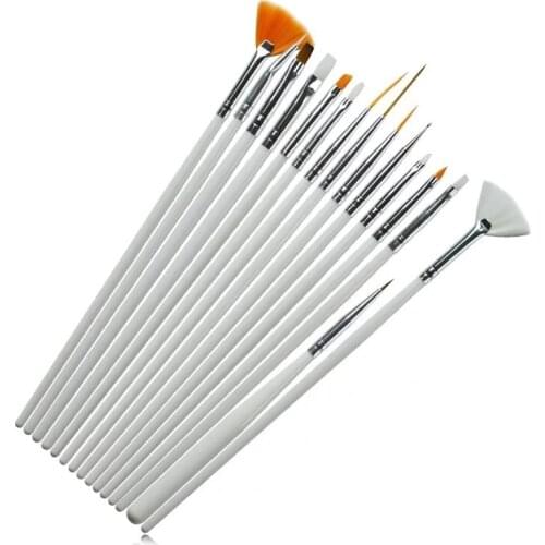 Wholesale 500sets highly recommend 15pcs nail art painting brushes set gel polish drawing painting design pen free shipping